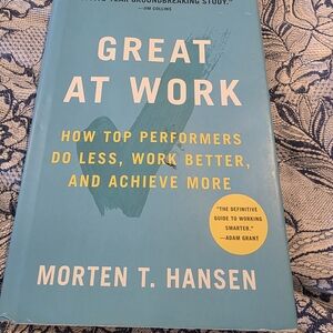 Great at Work Book by Morten T. Hansen